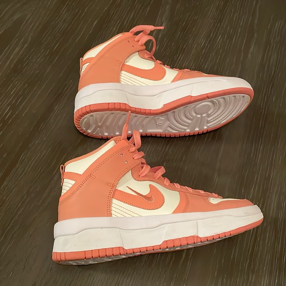 (Women) Nike Dunk High UP 'Sail Light/Crimson Bliss' DH3718-107 NWOT - Picture 4 of 12